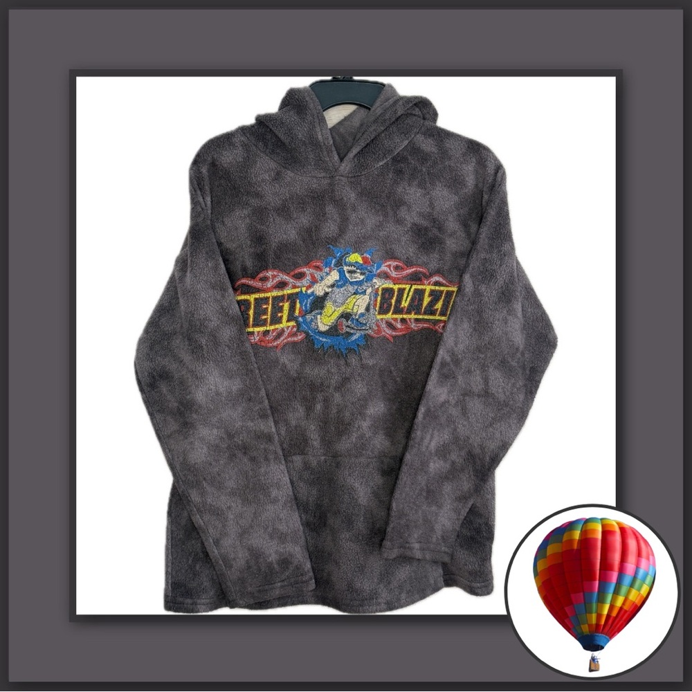 3/$18 - Emergency Exit Boy’s Gray Tie-Dye Hoodie – Size Medium